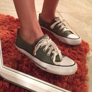 Olive Green Low Top Coverse